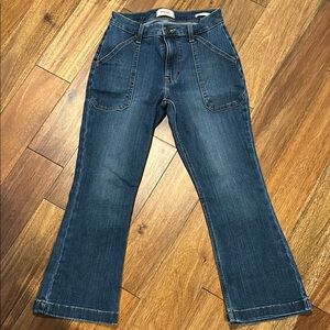 Wrangler Blue High Ride kick flare cropped